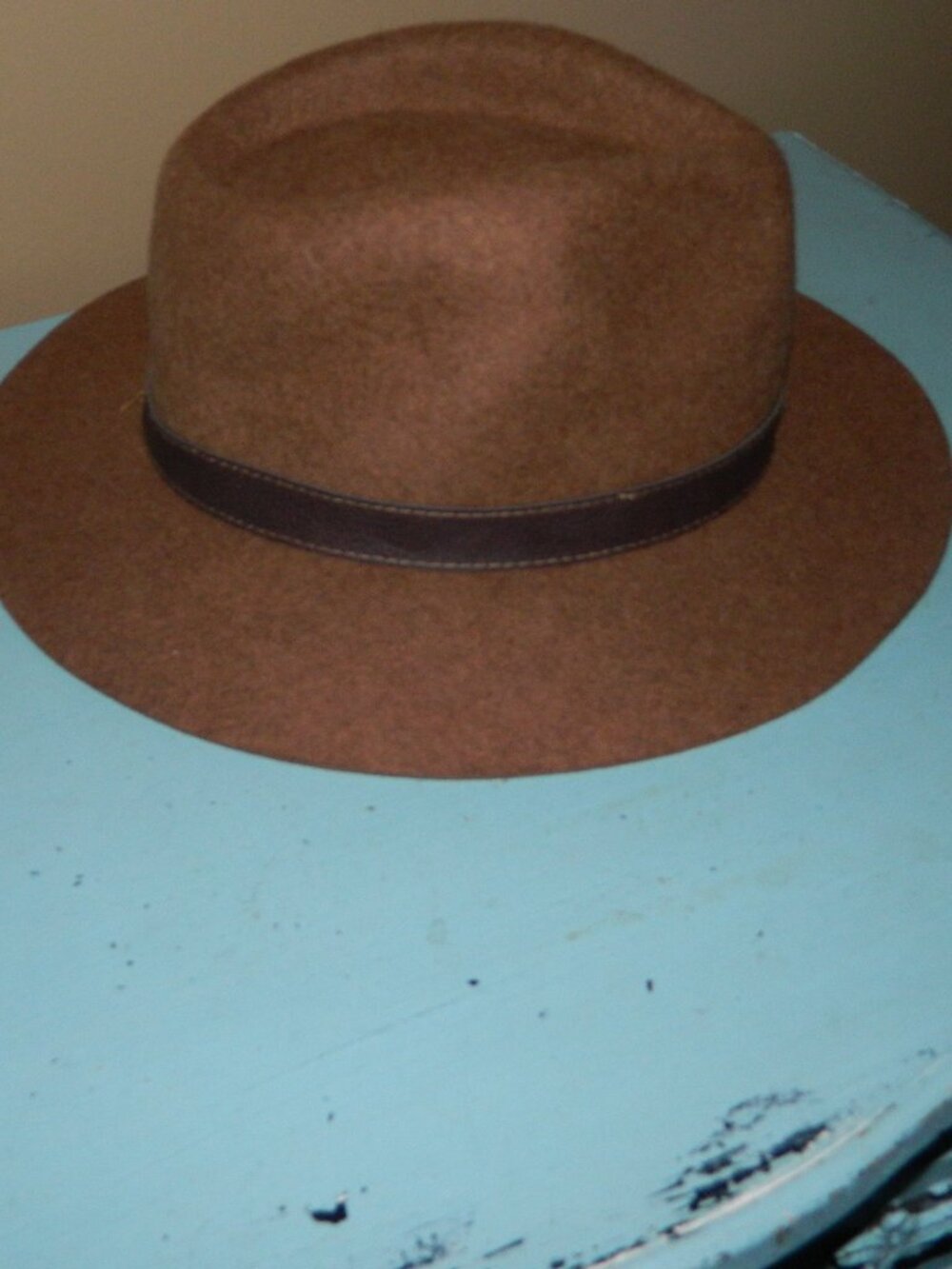Wallaroo Hat Co. Durango Wool-Felt Fedora Hat Sz M/L